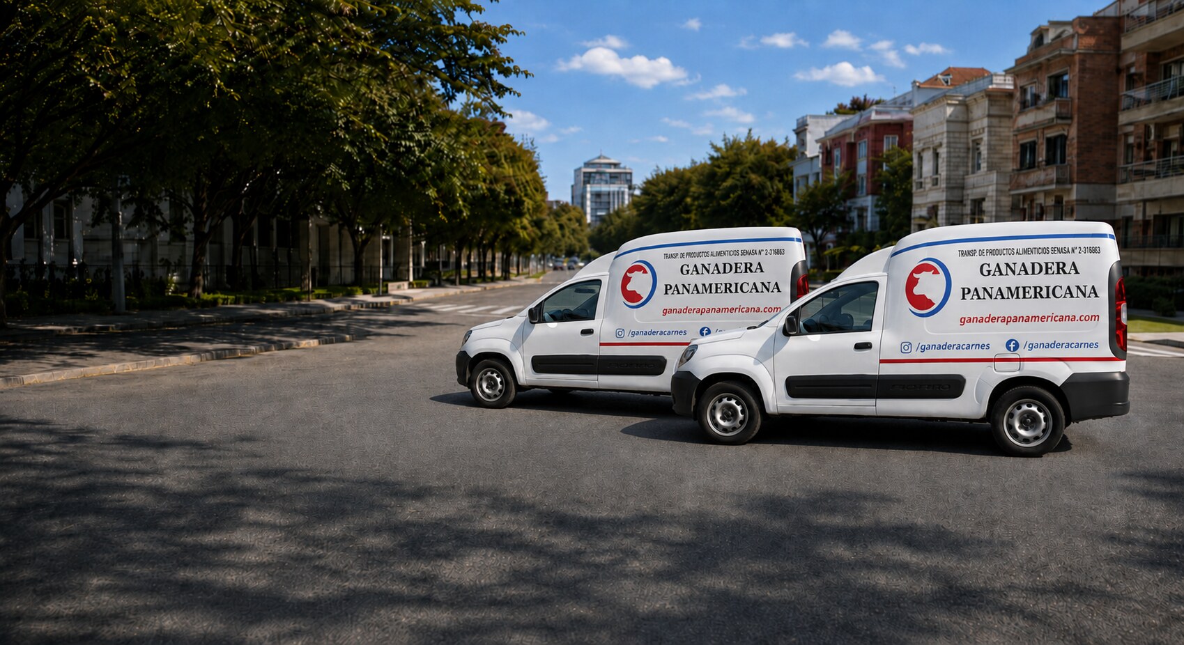 Camioneta de reparto de Ganadera Panamericana